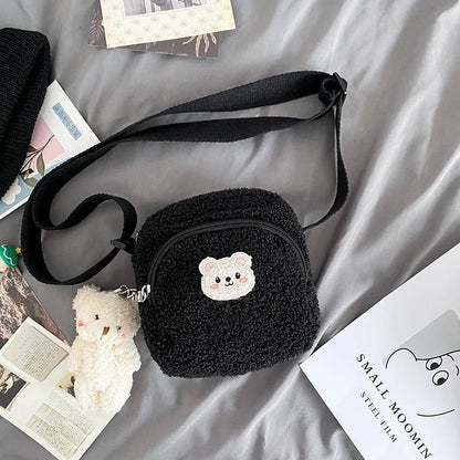 Kawaii Cute Bear Plush Shoulder Bag Kawaii Side