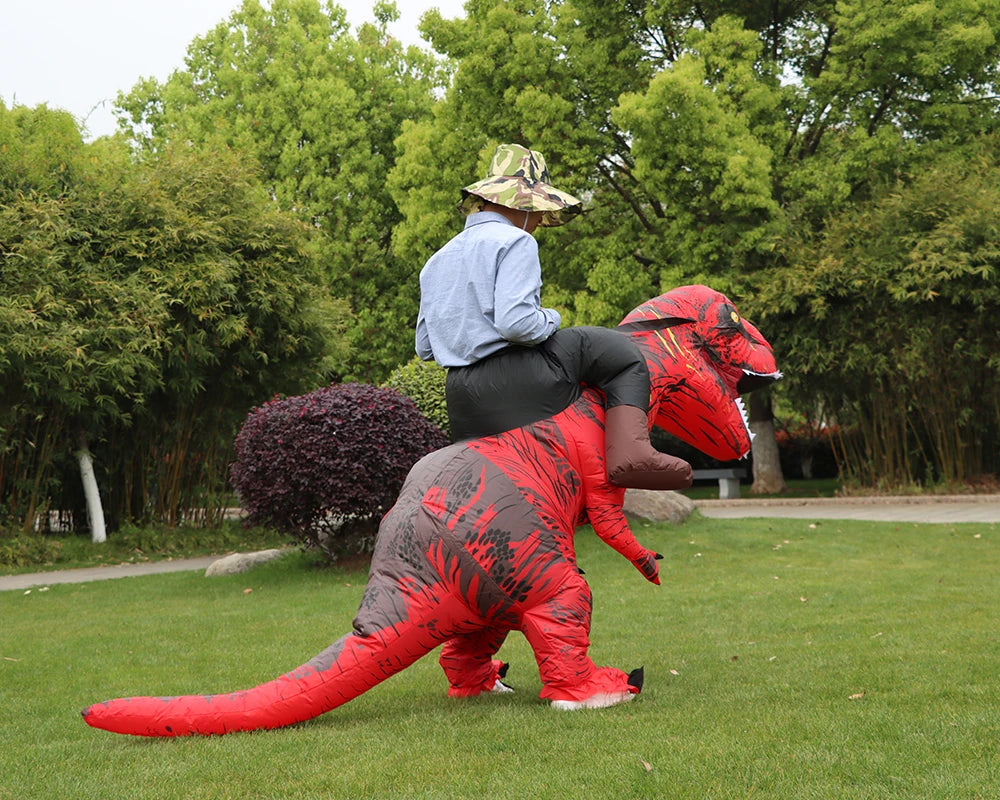 Giant Inflatable T-Rex Dinosaur Halloween Costume Kawaii Side