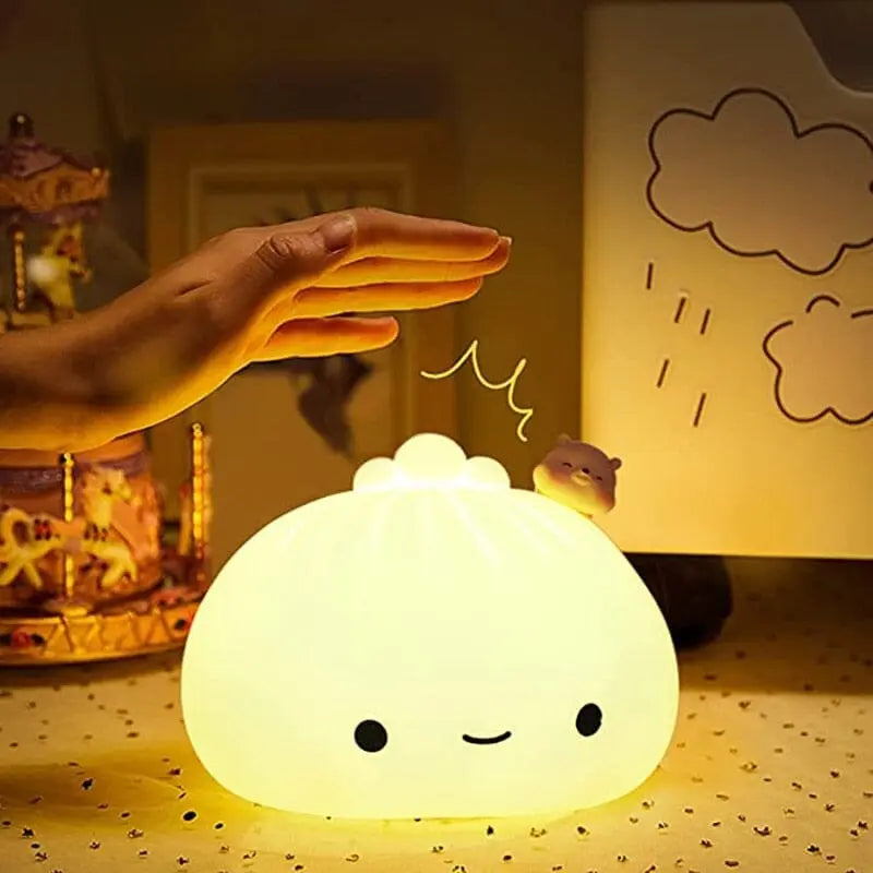 Paozinho Kawaii Luminária Led Silicone Macia - Kawaii Side