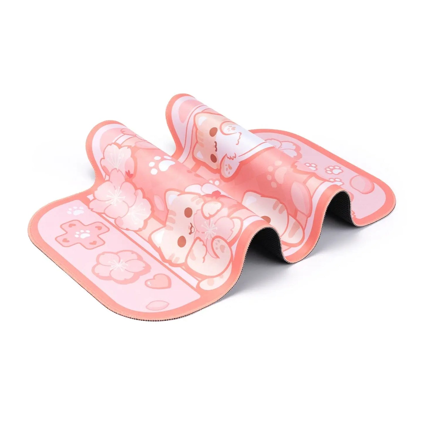 DeskPad Kawaii Gatinhos e Flores de Sakura - Kawaii Side