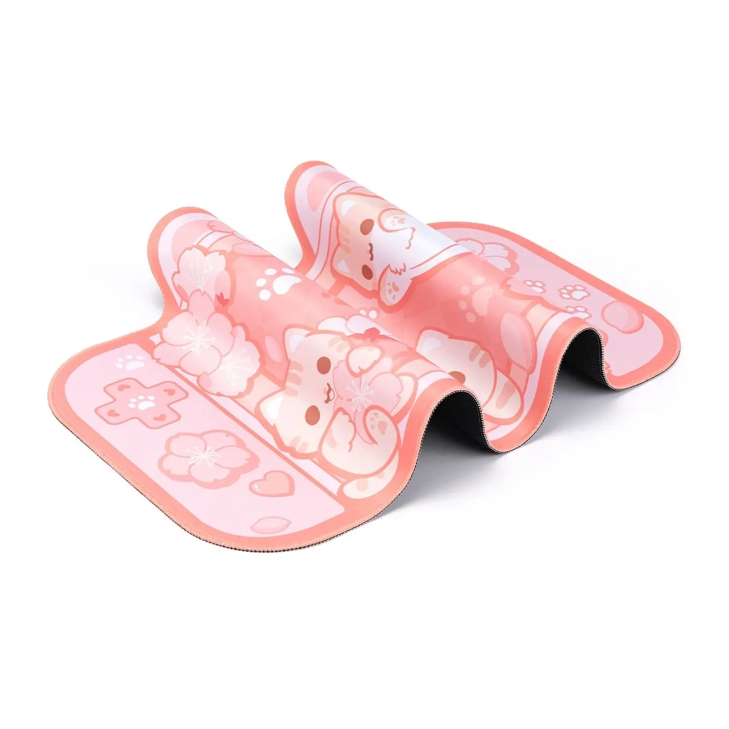 DeskPad Kawaii Gatinhos e Flores de Sakura - Kawaii Side