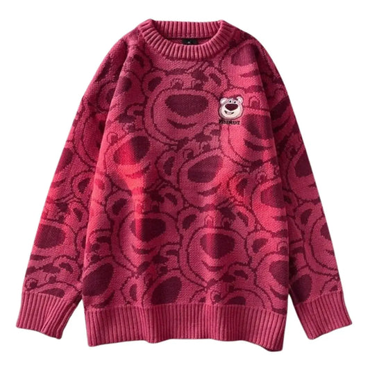 Lotso Bear Pullover Sweater Kawaii Side