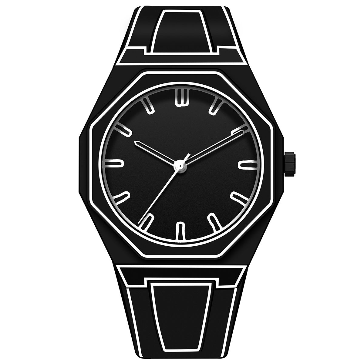 Cartoon Style 2D Watch Kawaii Side