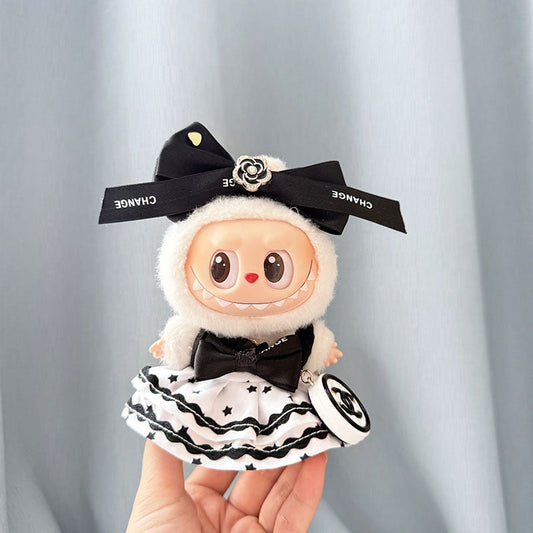 Chanel-Inspired Labubu Star Bow - (Labubu Not Included)