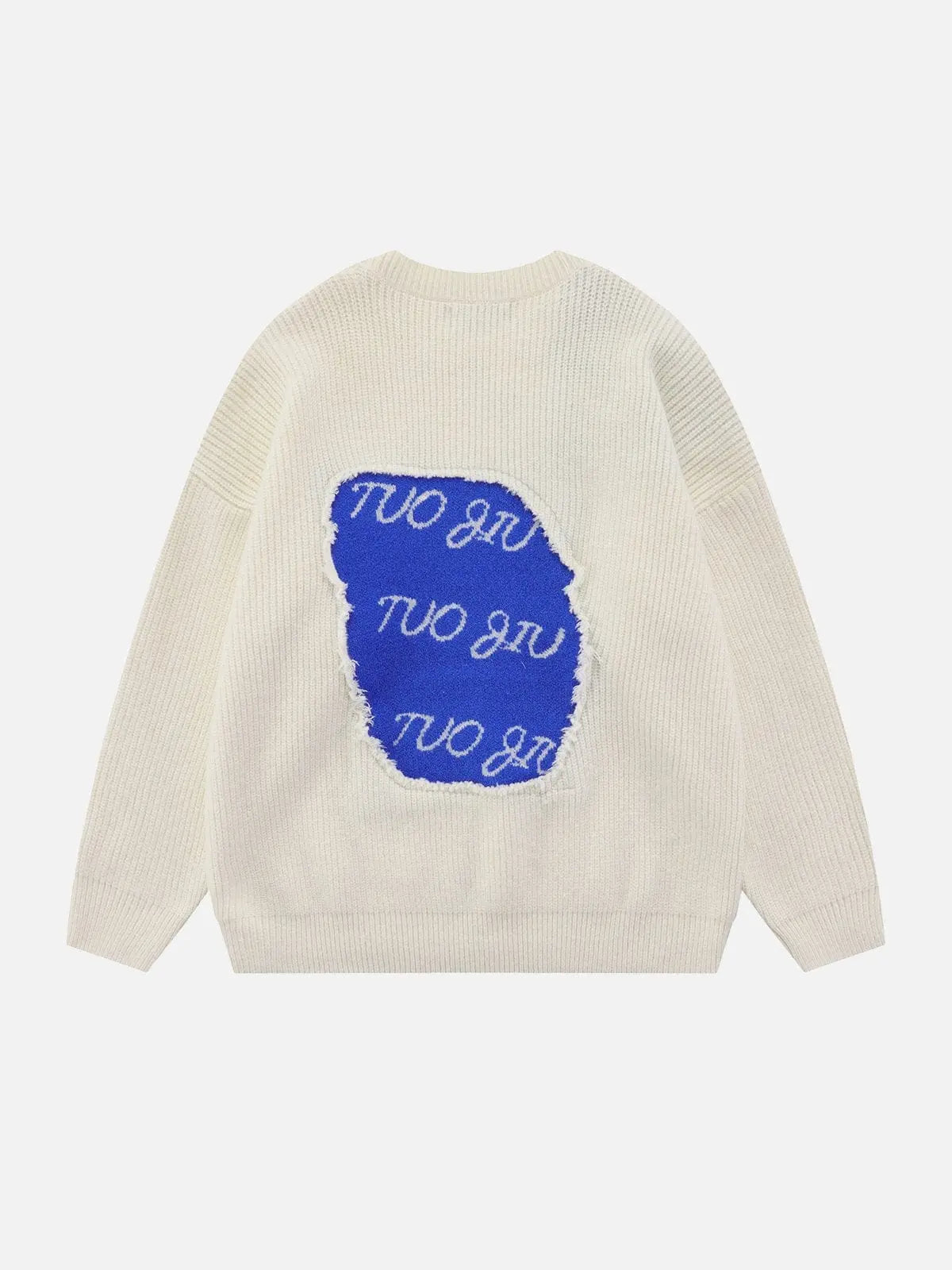Patchwork Contrasting Colors Sweater - Kawaii Side