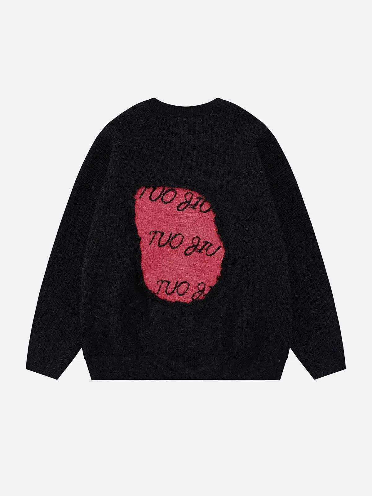 Patchwork Contrasting Colors Sweater - Kawaii Side