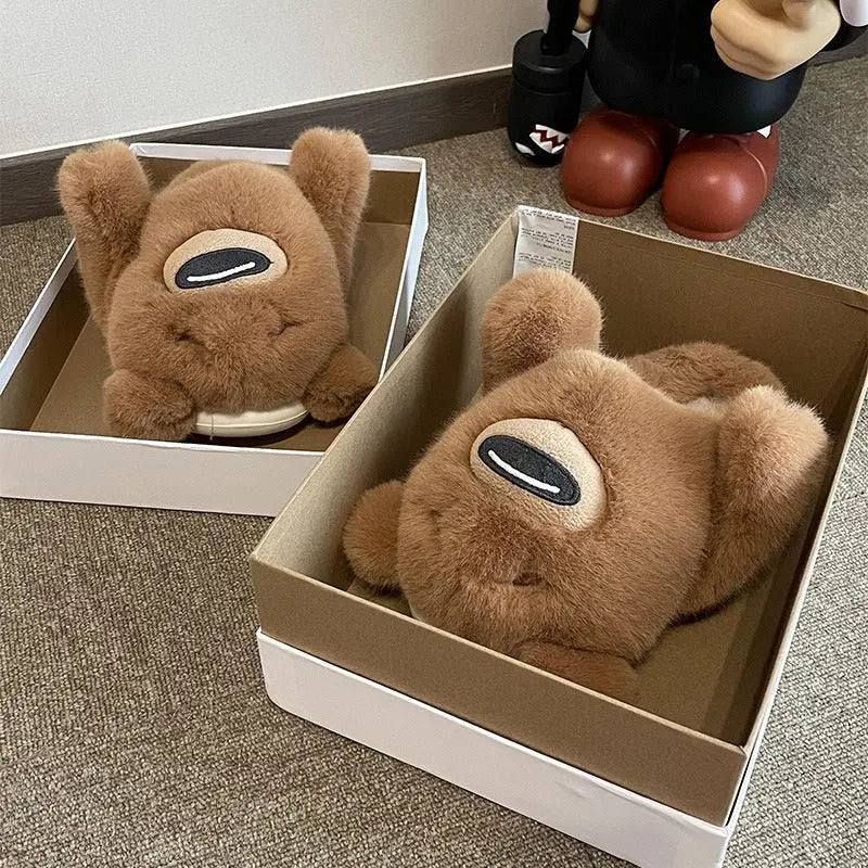 Plush Bear Slippers - Kawaii Side