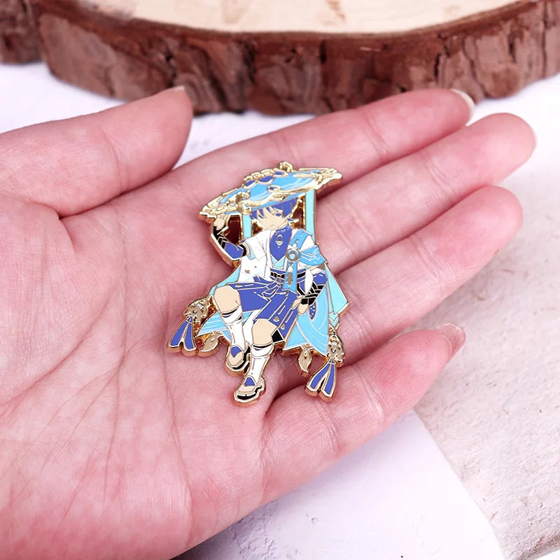 Wanderer Hard Enamel Pin Game Lapel Pin Gamer Otaku Jewelry Gifts Kawaii Side