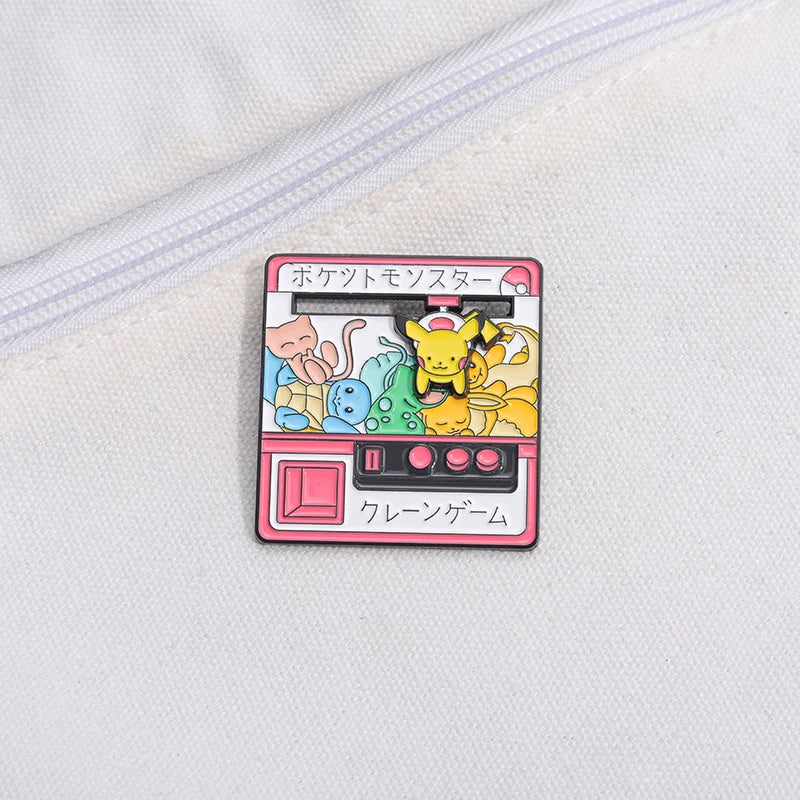Poke Game Enamel Pin Kawaii Side