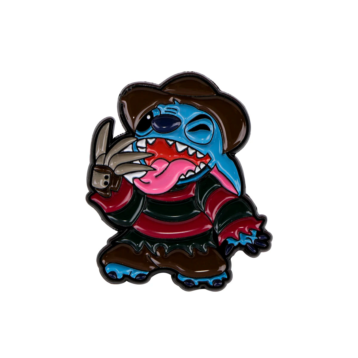 Stitch in Costume Enamel Pin Kawaii Side