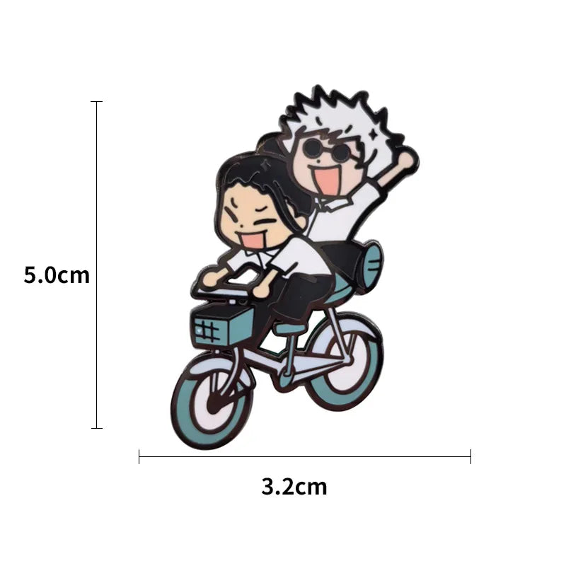 Fanny Day Enamel Pin Kawaii Side