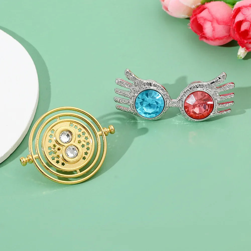 Time Turner Hourglass Enamel Pin