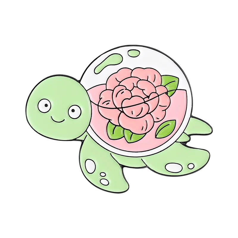 Animal Plant Enamel Pin