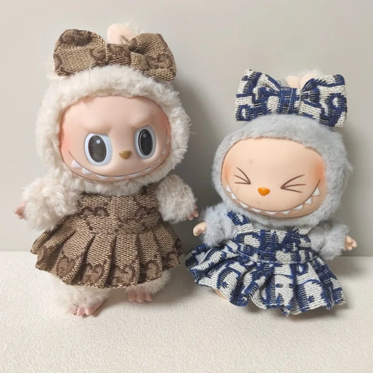 Cute Labubu Outift Bow Headband and Dress (Labubu Not Included)