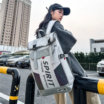 Techwear Reflective Backpack Kawaii Side