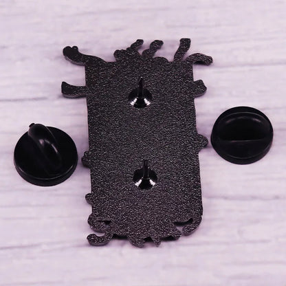 Anime Fullmetal Alchemist The Gate of Truth Enamel Pin Brooch Badge Backpack Pins Hat Jewelry Accessories Black White Manga Kawaii Side