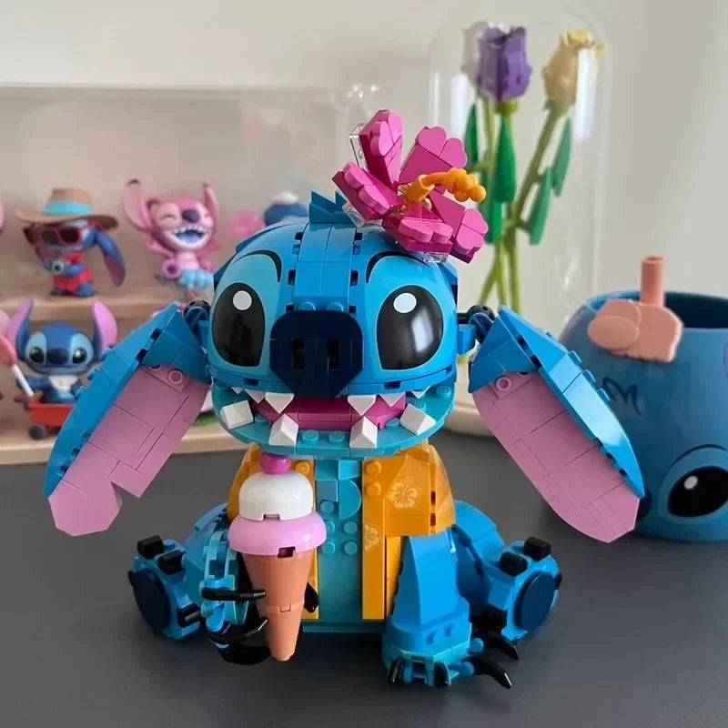730 Pcs Stitch Building Blocks Kawaii Side