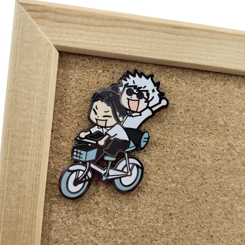 Fanny Day Enamel Pin Kawaii Side
