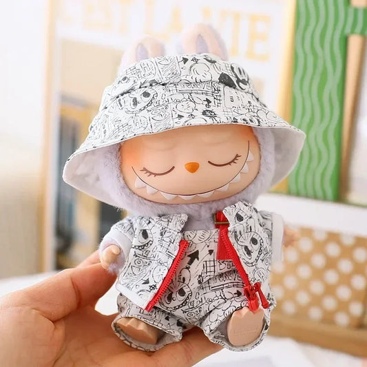 Labubu Retro Clothes Graffiti Set (Labubu Not Included)