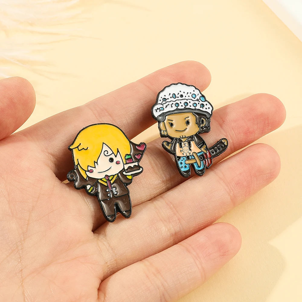 Special Limited Edition Chibi Pirates Enamel Pin Kawaii Side