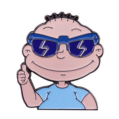 Cartoon Silly Babys Enamel Pin