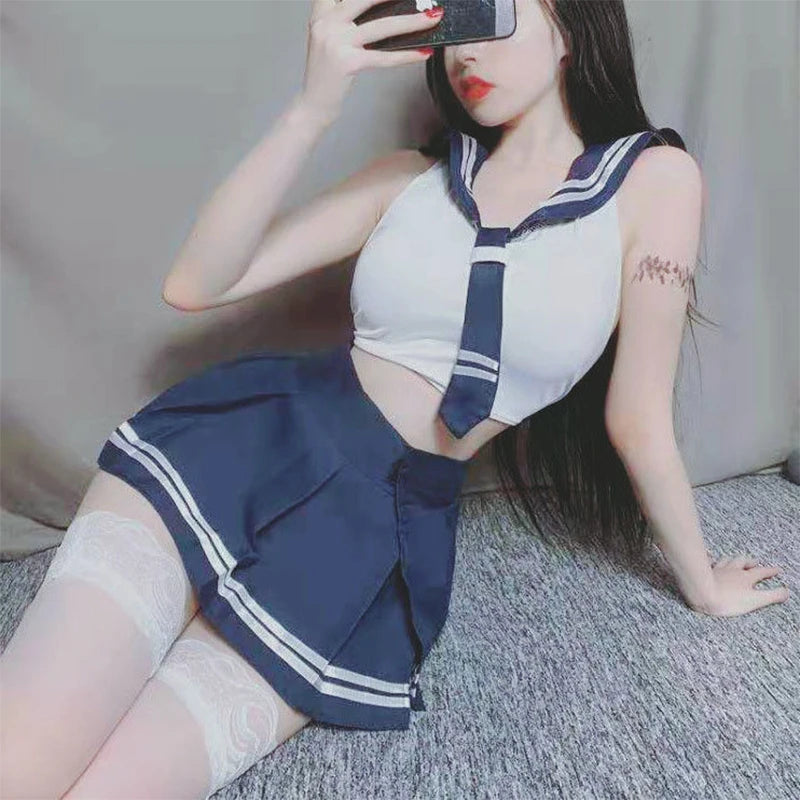Japanese Student Sexy Costume Lingerie Kawaii Side