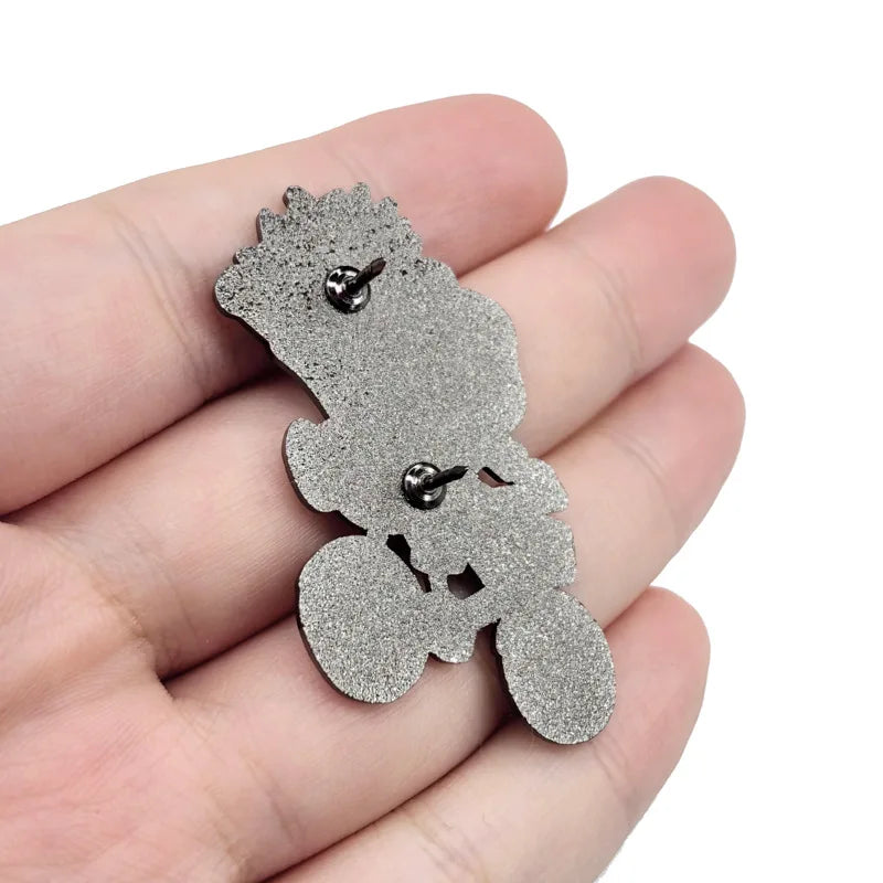 Fanny Day Enamel Pin Kawaii Side