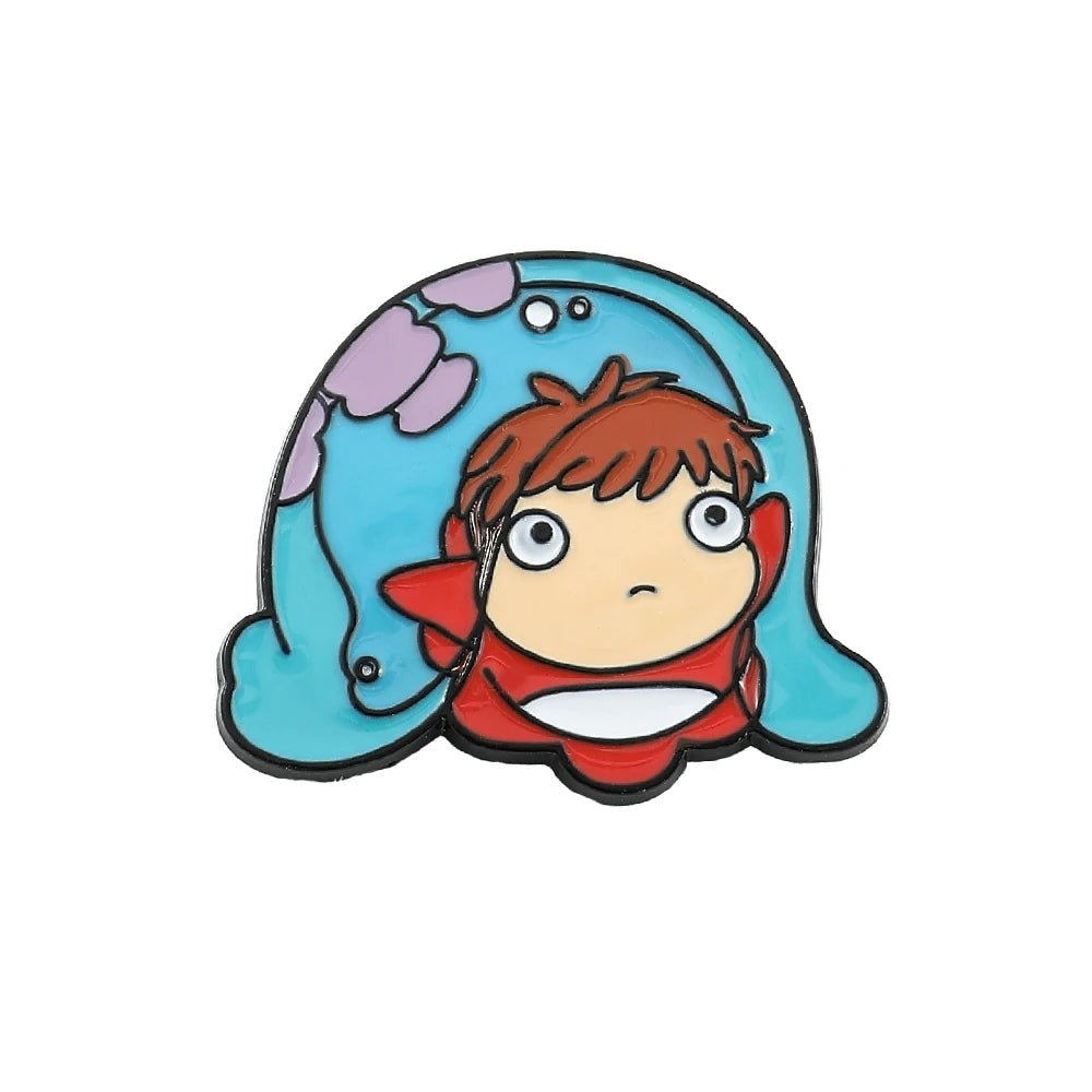 Kawaii Ghibli Enamel Pin Kawaii Side