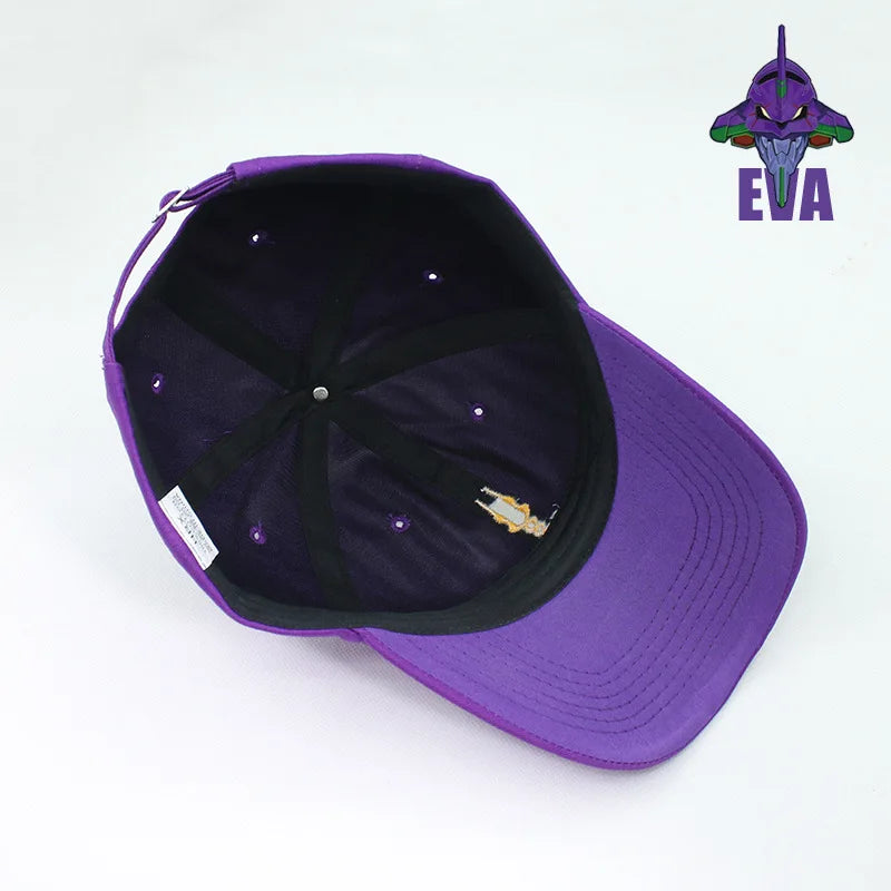 Evangelion Puple Cap Kawaii Side