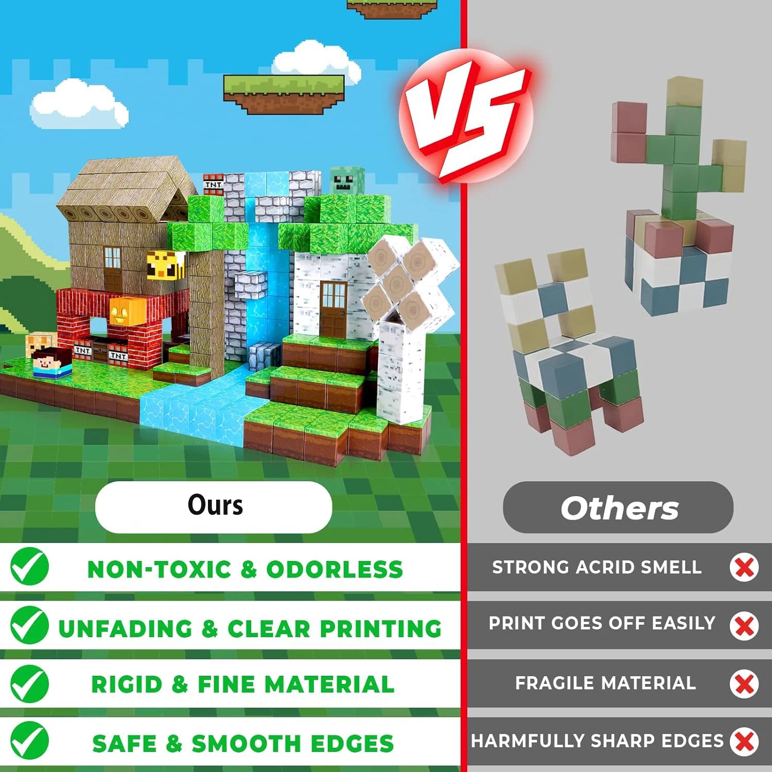 Enchanted Forest Magnetic Building Blocks Kawaii Side
