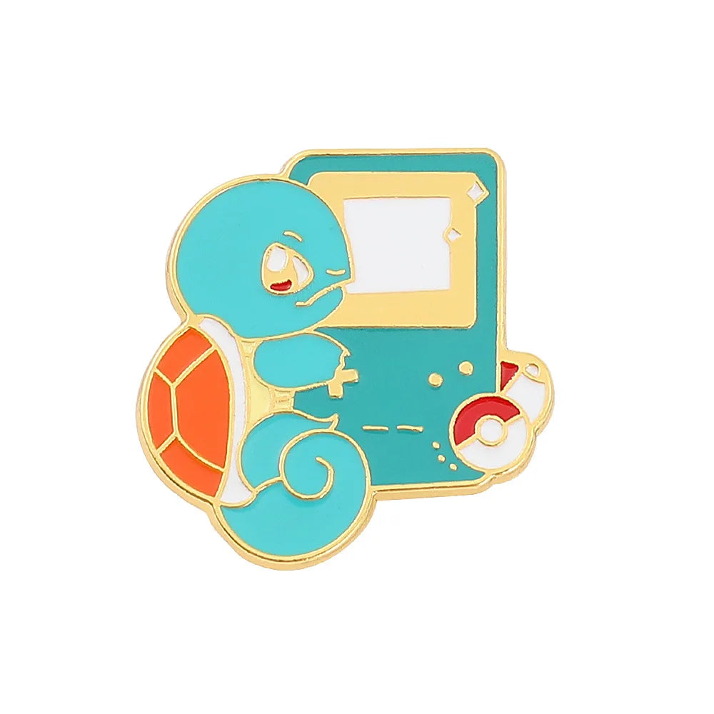 Classic Kawaii Monsters Enamel Pin Kawaii Side
