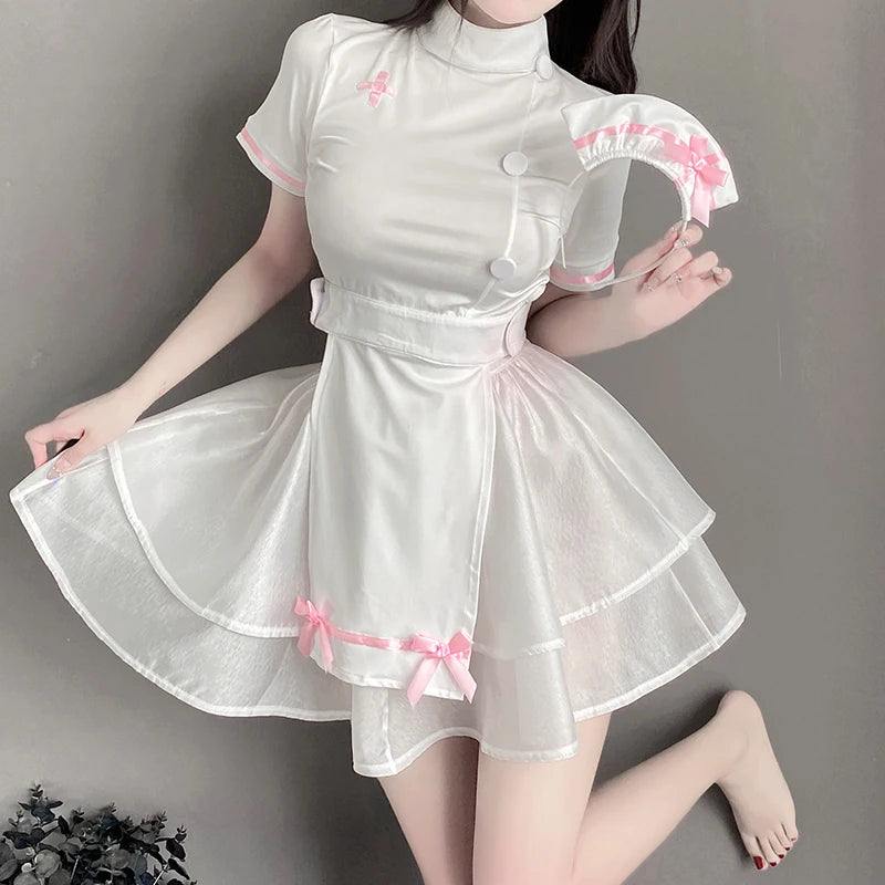 Sexy Nurse Lingerie Costume Kawaii Side