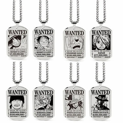 Pirate Tag Necklace Kawaii Side
