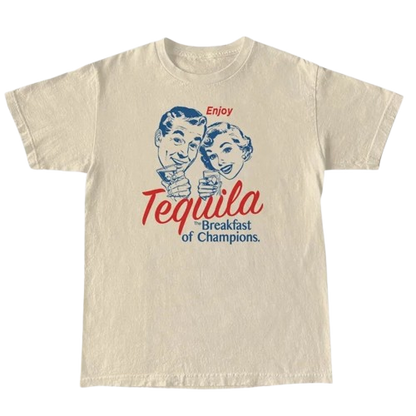 Enjoy Tequila Retro T-Shirt Kawaii Side