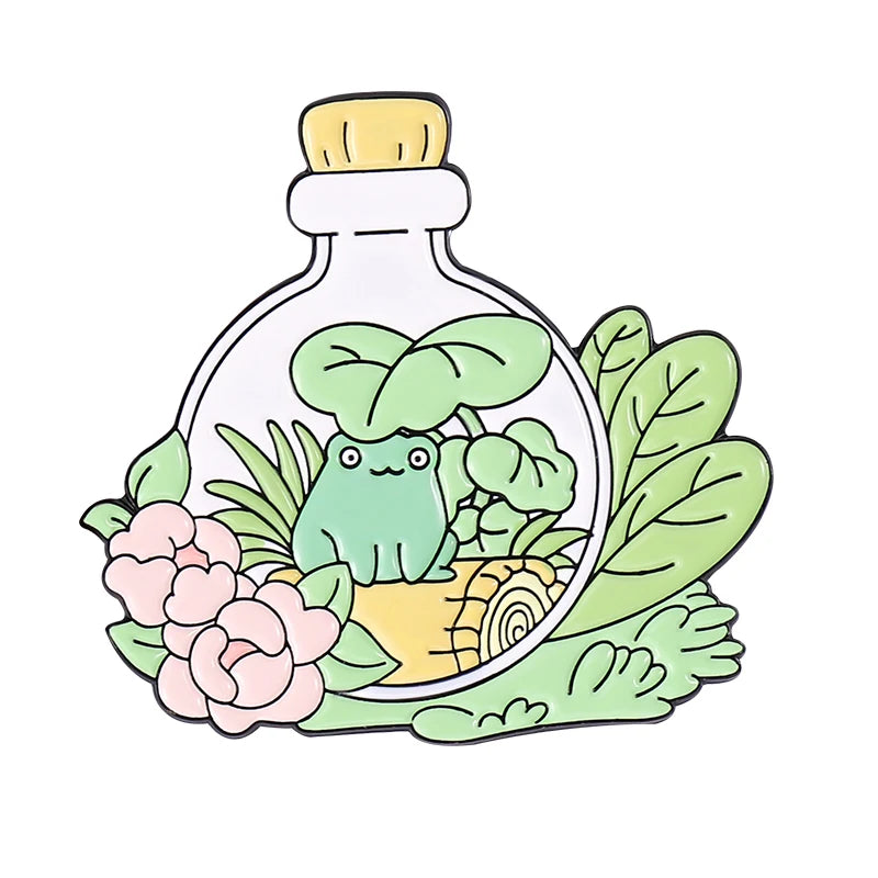 Animal Plant Enamel Pin