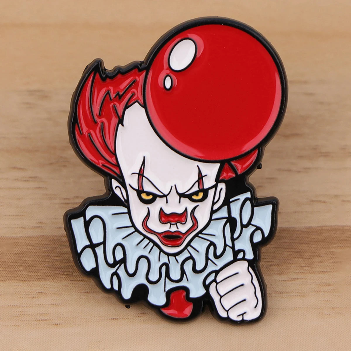 Creepy Pin Halloween Scary Clown Enamel Pin
