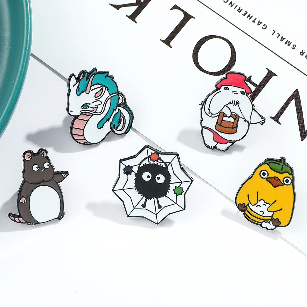 Kawaii Spirited Away Enamel Pin Kawaii Side
