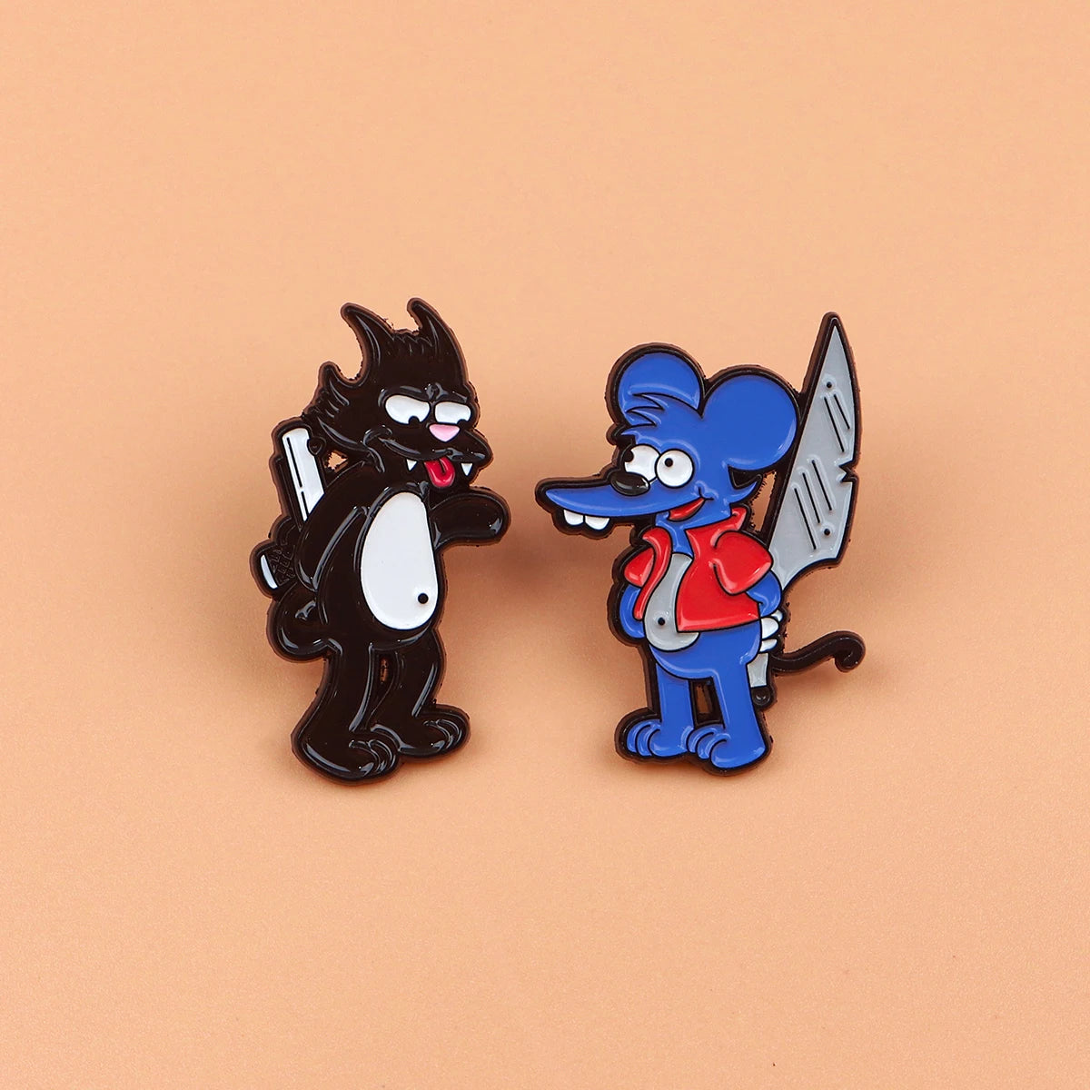 The Itchy & Scratchy Show Enamel Pin