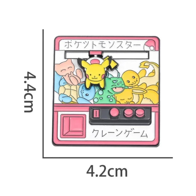 Poke Game Enamel Pin Kawaii Side