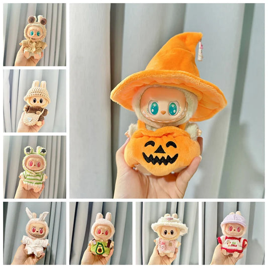 Kawaii Labubu Doll Clothes Pumpkins and Sweaters (Labubu Not Included)