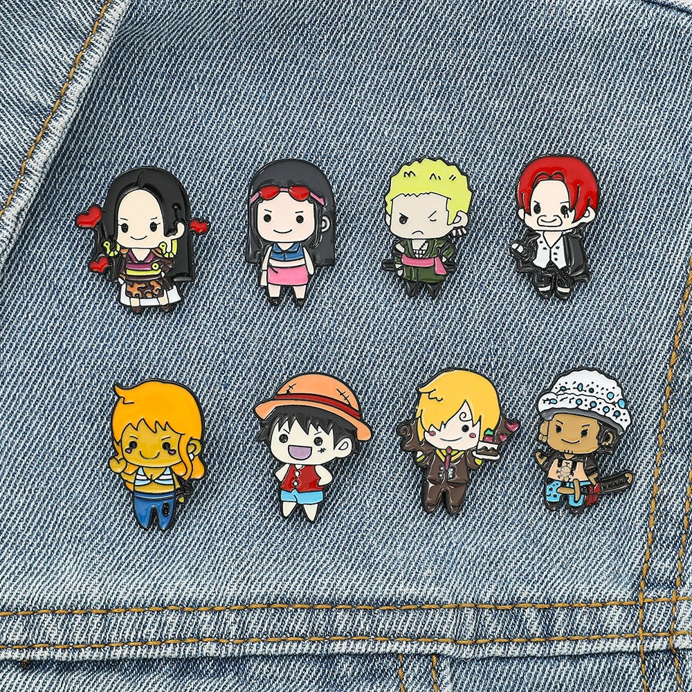 Special Limited Edition Chibi Pirates Enamel Pin Kawaii Side