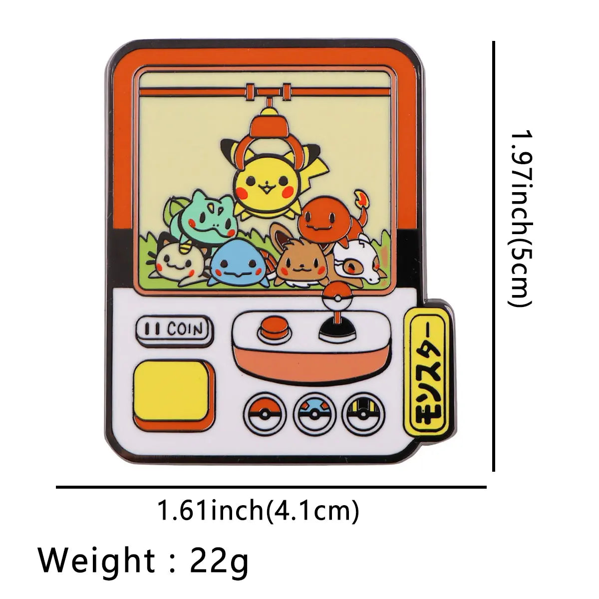 Pokegacha Cute Enamel Pin Kawaii Side