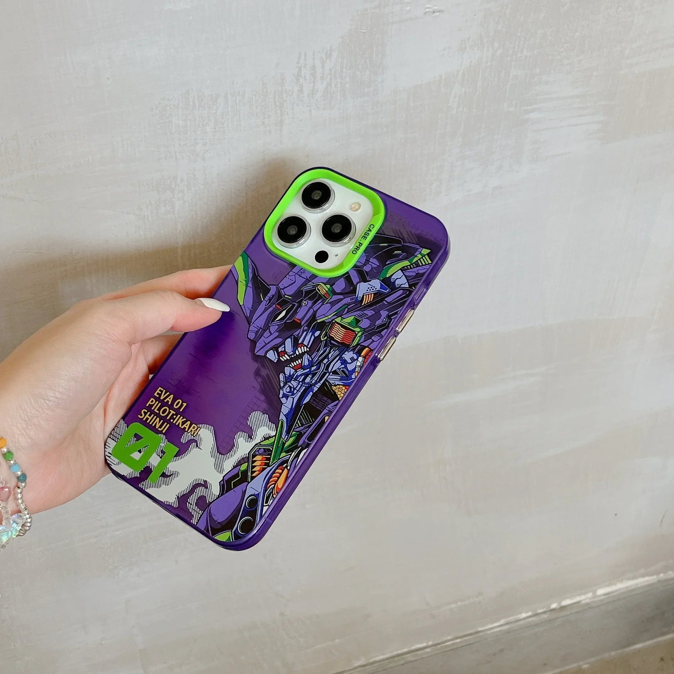 Evagelion Eva Phone Case for iPhone Kawaii Side