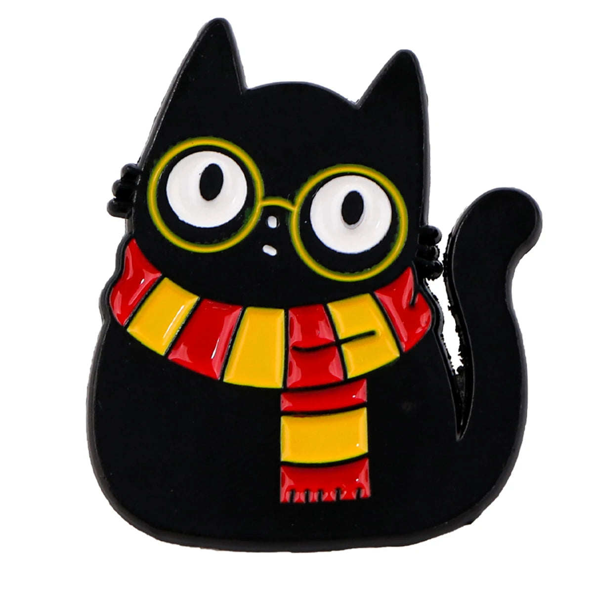 Harry Kitten Enamel Pin Kawaii Side
