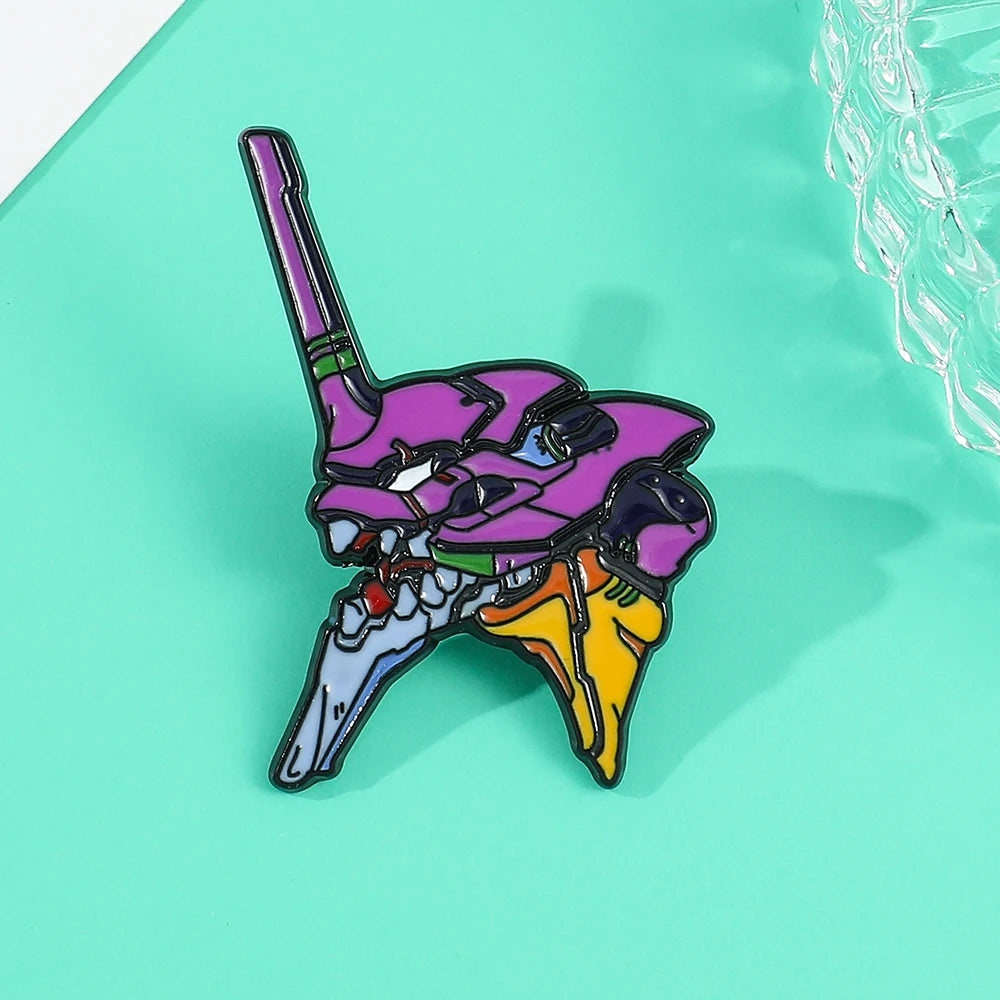 Evangelion Eva Enamel Pin Kawaii Side