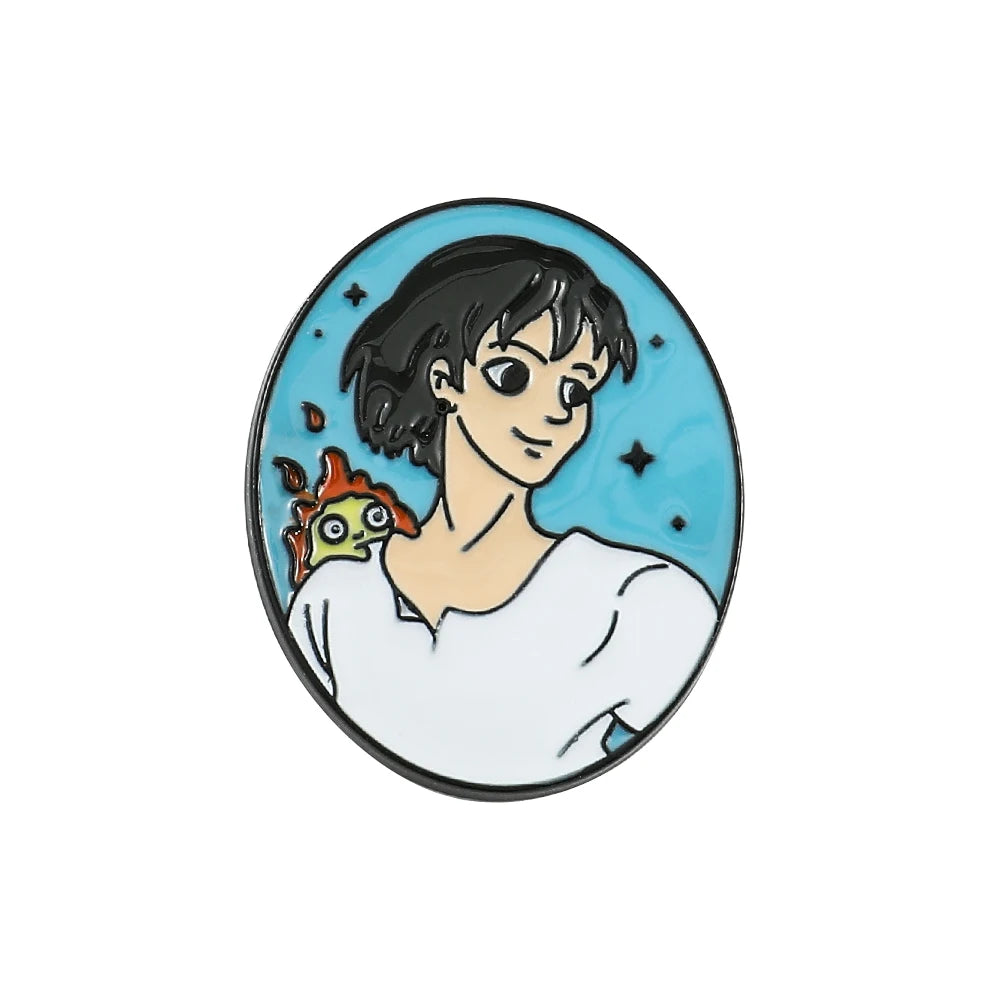 Kawaii Ghibli Enamel Pin Kawaii Side