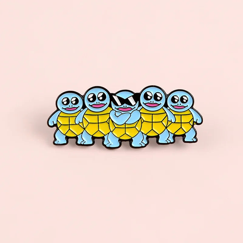 Squirtle Enamel Pin Kawaii Side