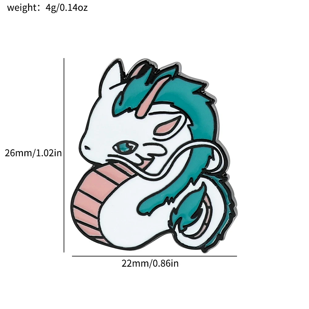 Kawaii Spirited Away Enamel Pin Kawaii Side