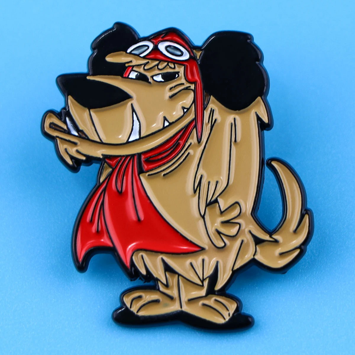 80s Cartoon Racer Dog Enamel Pin