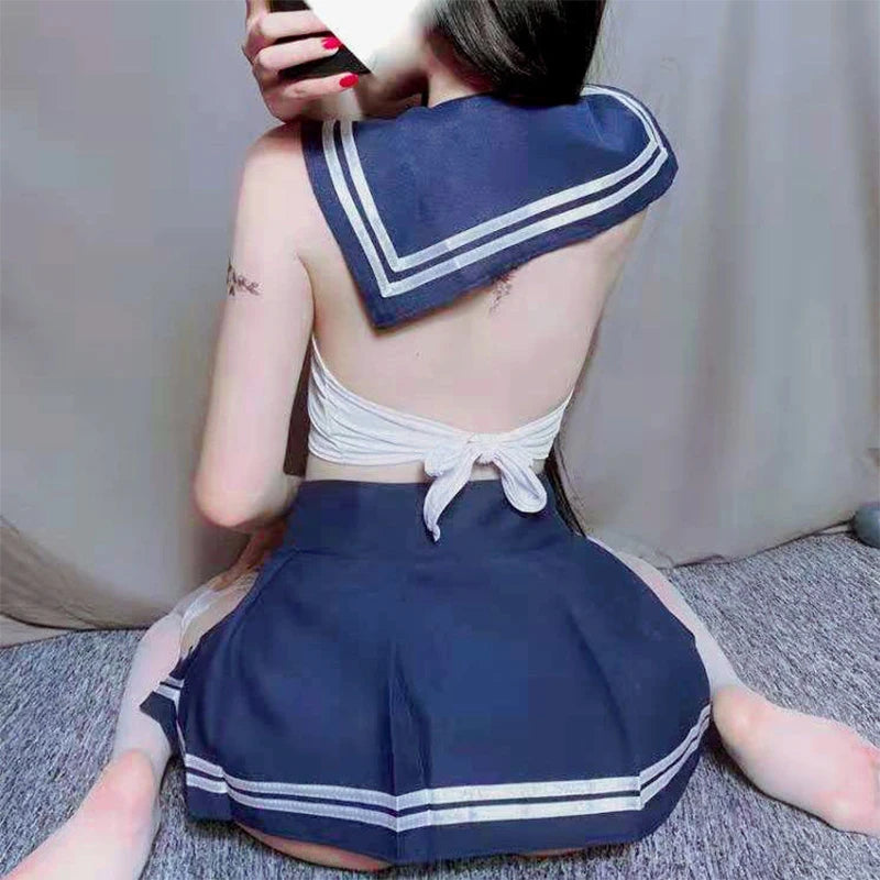 Japanese Student Sexy Costume Lingerie Kawaii Side